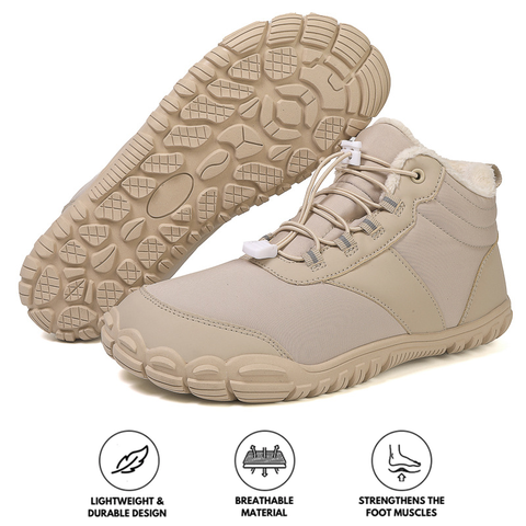 kaegreel winter barefoot shoes snow boots 31489 beige