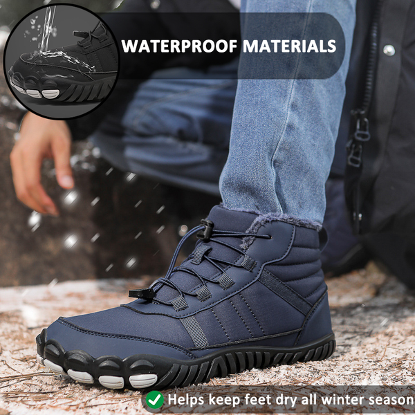 kaegreel winter barefoot shoes snow boots 31491 dark blue