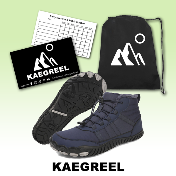 kaegreel winter barefoot shoes snow boots 31491 dark blue