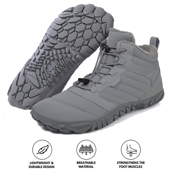 kaegreel winter barefoot shoes snow boots 31493 grey