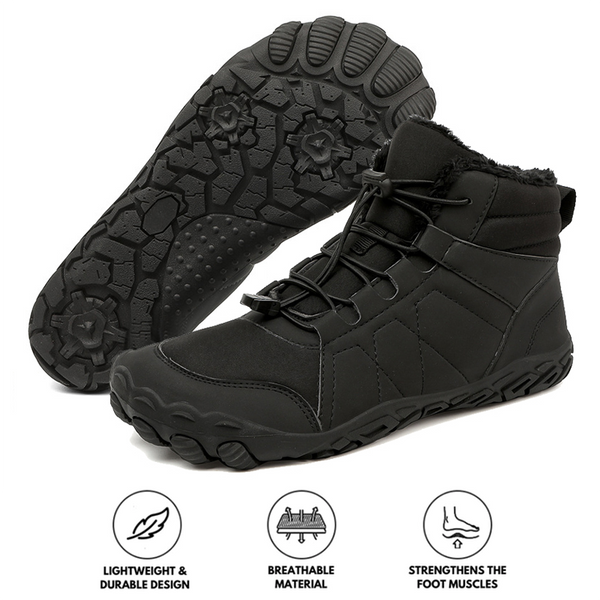 kaegreel winter barefoot shoes snow boots 31494 black