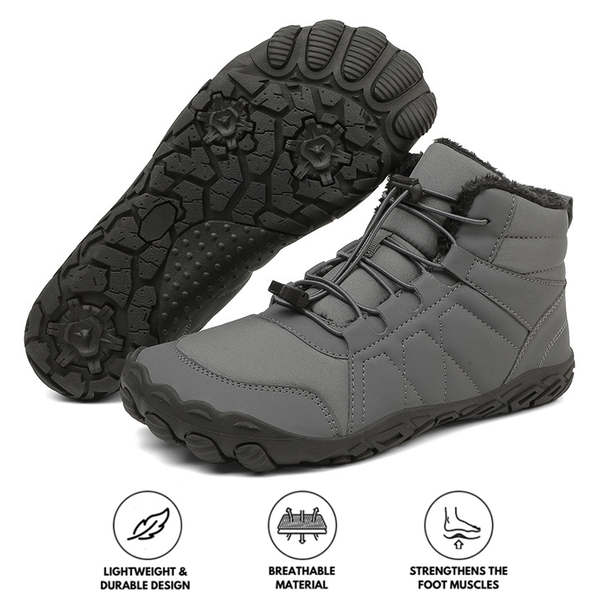 kaegreel winter barefoot shoes snow boots 31494 grey