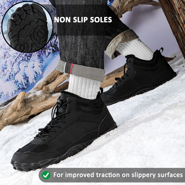 kaegreel winter barefoot shoes snow boots 31496 black