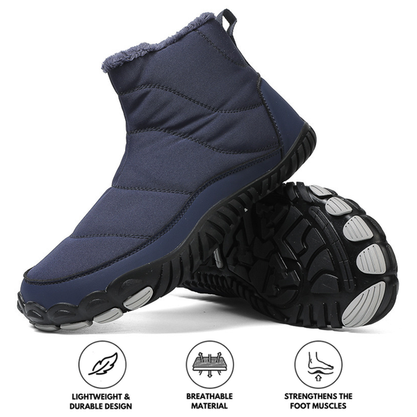 kaegreel winter barefoot shoes snow boots 31497 dark blue