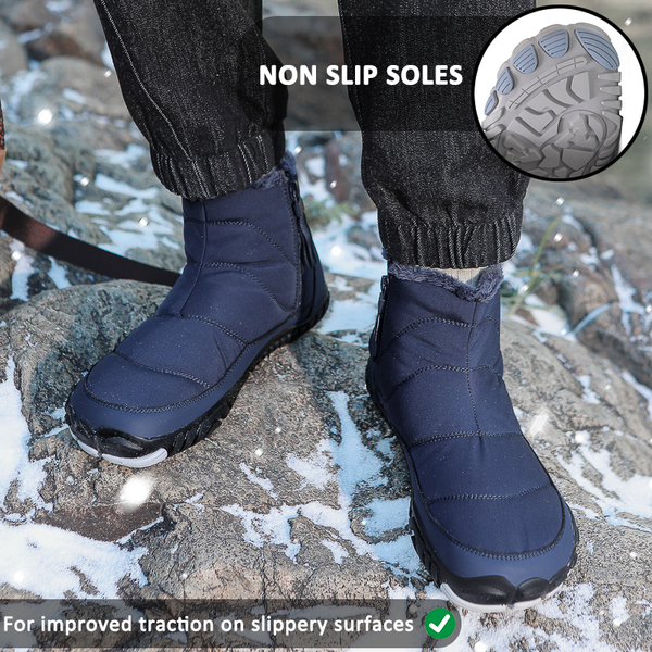 kaegreel winter barefoot shoes snow boots 31497 dark blue