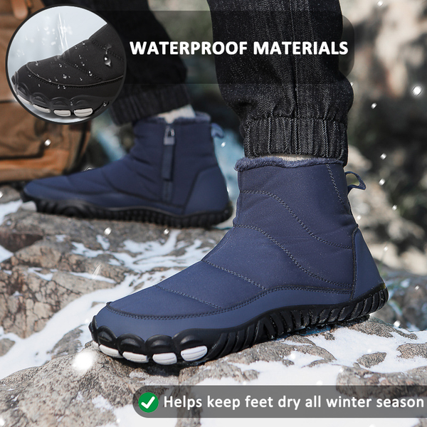 kaegreel winter barefoot shoes snow boots 31497 dark blue