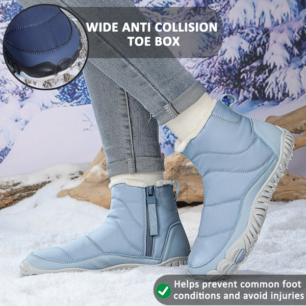 kaegreel winter barefoot shoes snow boots 31497 light blue