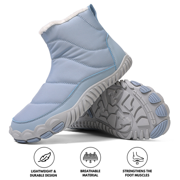 kaegreel winter barefoot shoes snow boots 31497 light blue