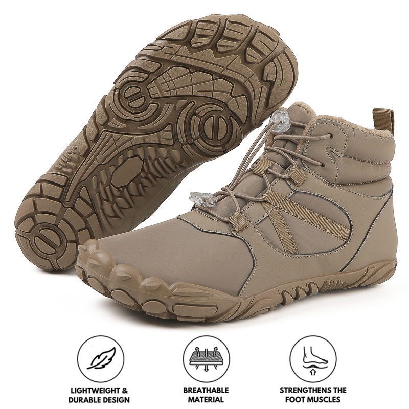 kaegreel winter barefoot shoes snow boots 31498 camel