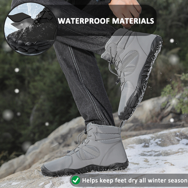 kaegreel winter barefoot shoes snow boots 31498 grey