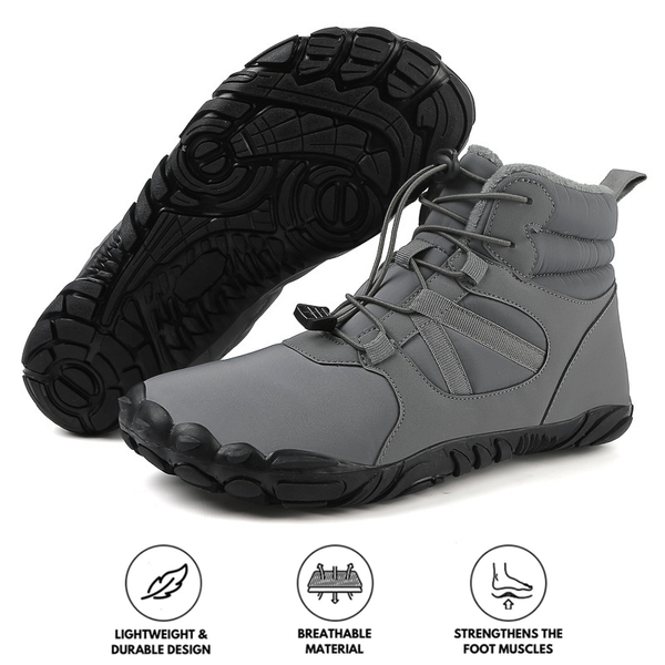 kaegreel winter barefoot shoes snow boots 31498 grey