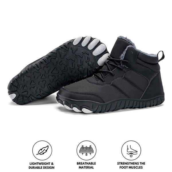 kaegreel winter barefoot shoes snow boots 31503 black