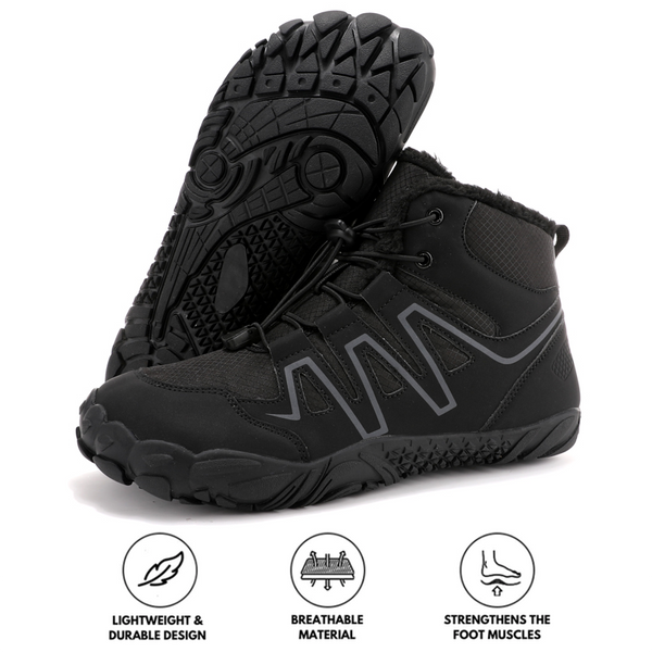 kaegreel winter barefoot shoes snow boots 31504 black