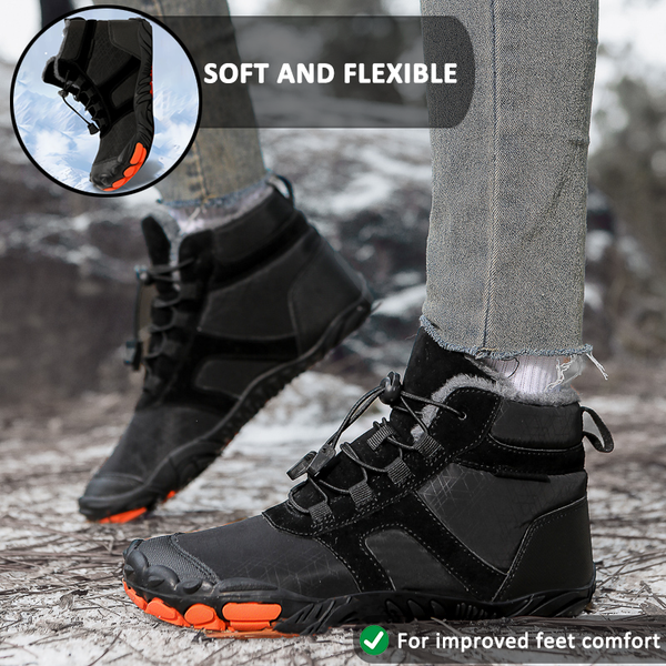 kaegreel winter barefoot shoes snow boots 31506 black 
