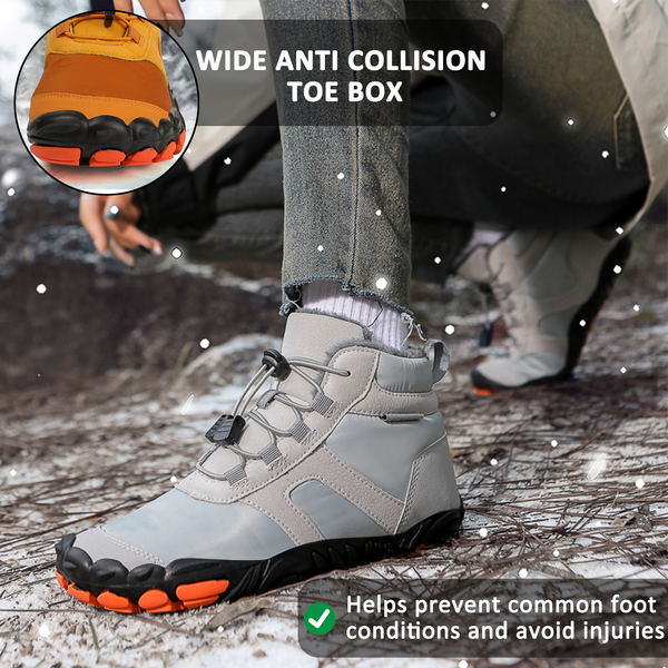 kaegreel winter barefoot shoes snow boots 31506 grey