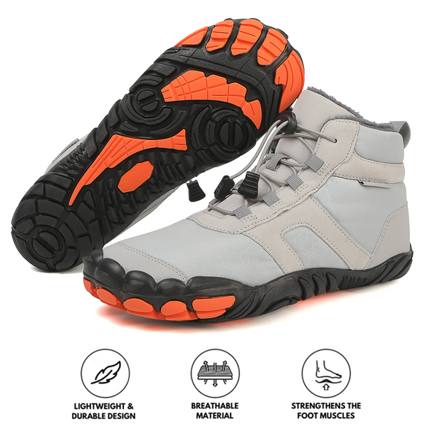 kaegreel winter barefoot shoes snow boots 31506 grey
