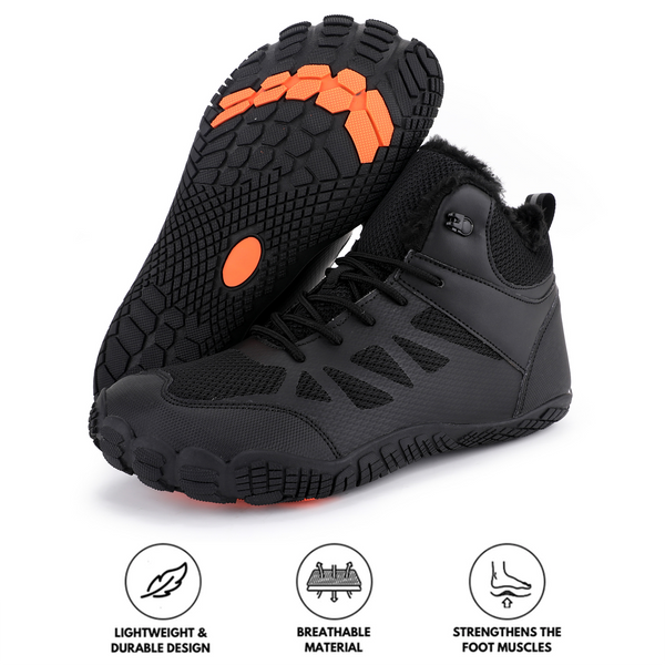 kaegreel winter barefoot shoes snow boots 31509 black