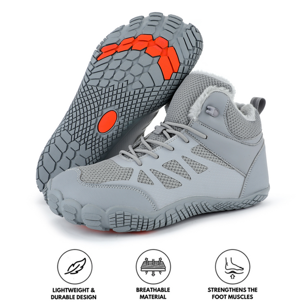 kaegreel winter barefoot shoes snow boots 31509 grey