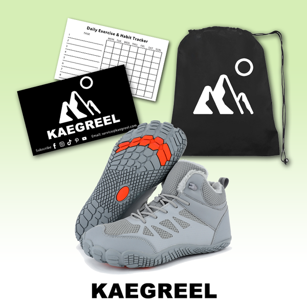kaegreel winter barefoot shoes snow boots 31509 grey