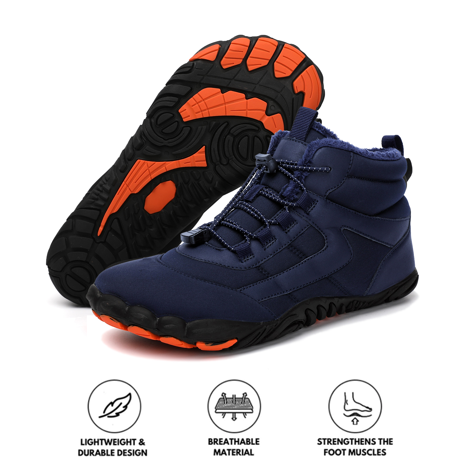 kaegreel winter barefoot shoes snow boots 31512 blue