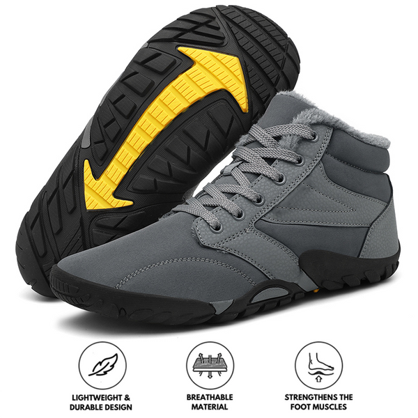 kaegreel winter barefoot shoes snow boots 31513 dark grey
