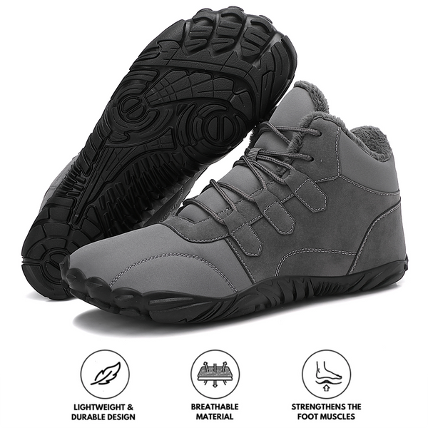 kaegreel winter barefoot shoes snow boots 31515 grey