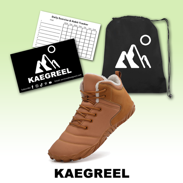 kaegreel winter barefoot shoes snow boots 31516 brown