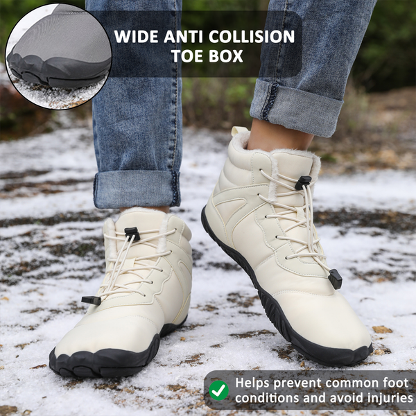 kaegreel winter barefoot shoes snow boots 31517 beige