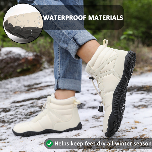 kaegreel winter barefoot shoes snow boots 31517 beige