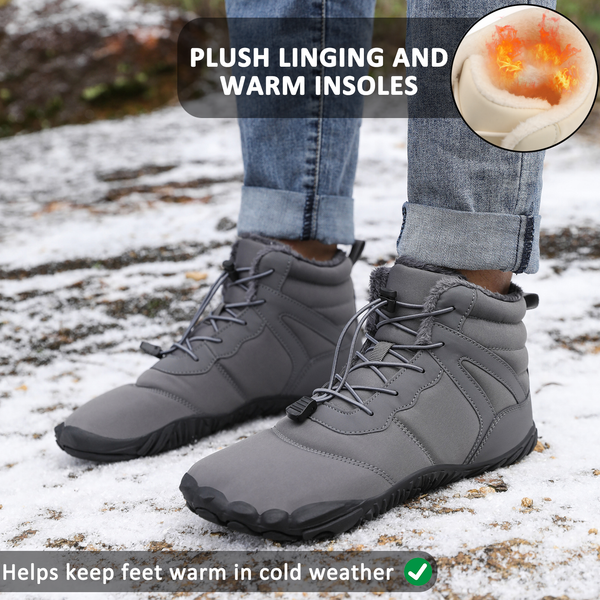 kaegreel winter barefoot shoes snow boots 31517 grey