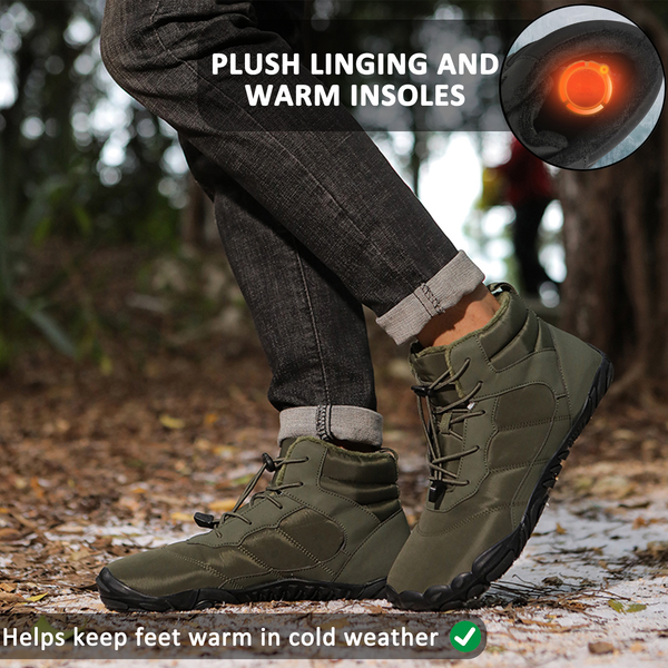 kaegreel winter barefoot shoes snow boots 31519 army green