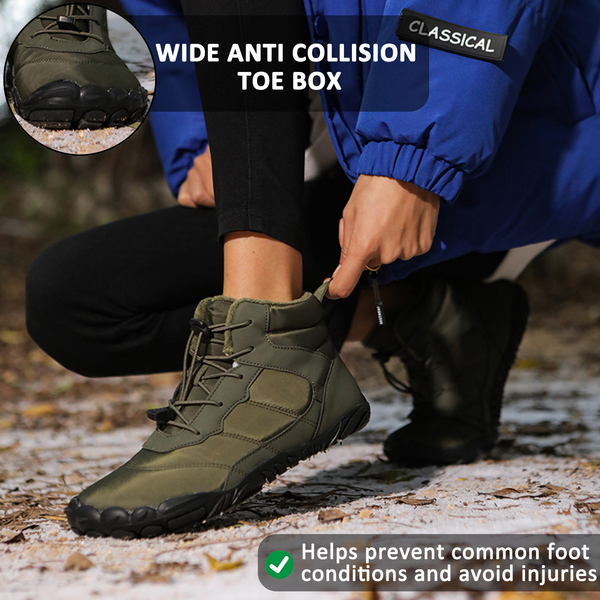 kaegreel winter barefoot shoes snow boots 31519 army green