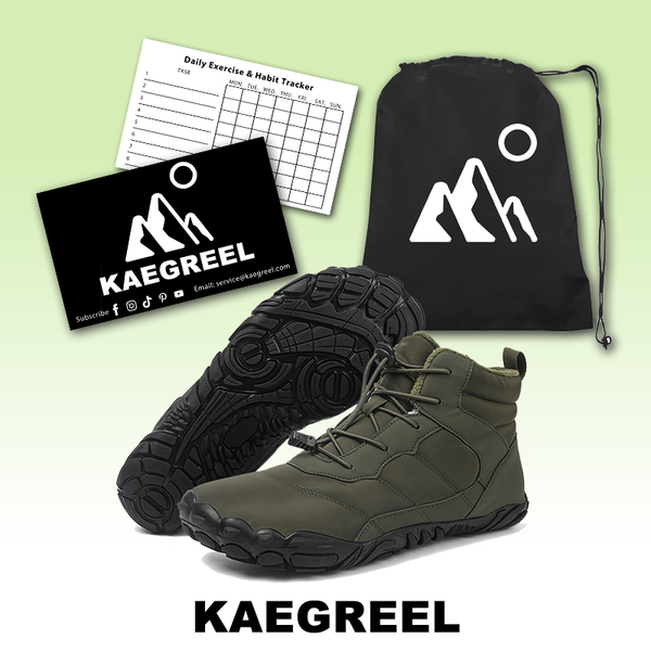 kaegreel winter barefoot shoes snow boots 31519 army green