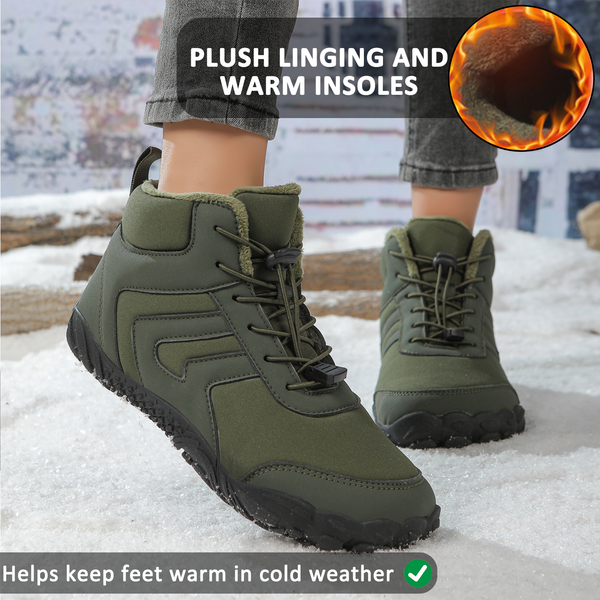 kaegreel winter barefoot shoes snow boots 31521 army green