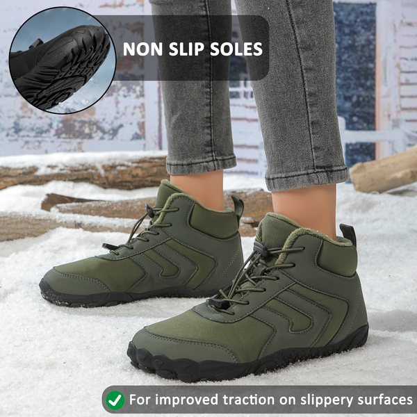 kaegreel winter barefoot shoes snow boots 31521 army green