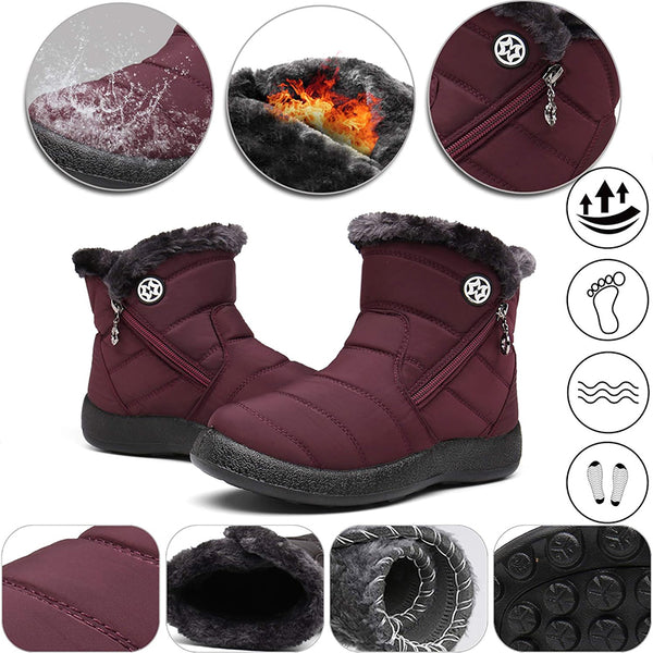 kaegreel winter snow boots 31383 wine red