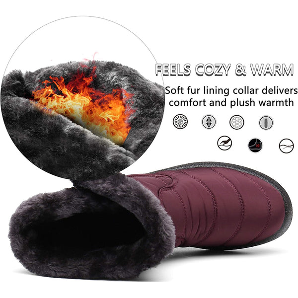 kaegreel winter snow boots 31383 wine red