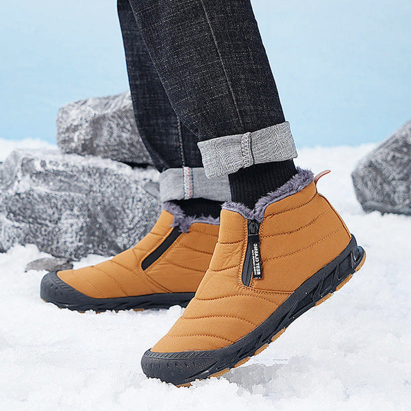 Women's Winter Shoes Warm Lined Snow Boots Zip short shaft boots Flat Outdoor Comfortable Non-slip Winter Boots