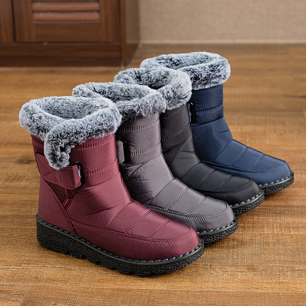 Women's Winter Snow Boots with Warm Lining Comfortable Non-slip Ankle boots Waterproof Outdoor Walking Platform Shoes