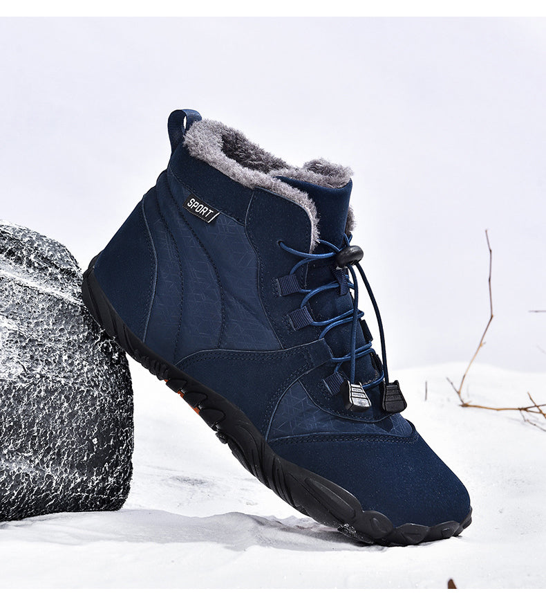 Men's Outdoor High-top Cotton shoes Unisex Barefoot shoes Work shoe ...