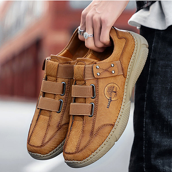 Kaegreel Men's Fashion Casual Loafers Quality Leather Flats Moccasins Shoes Comfortable Driving Shoes