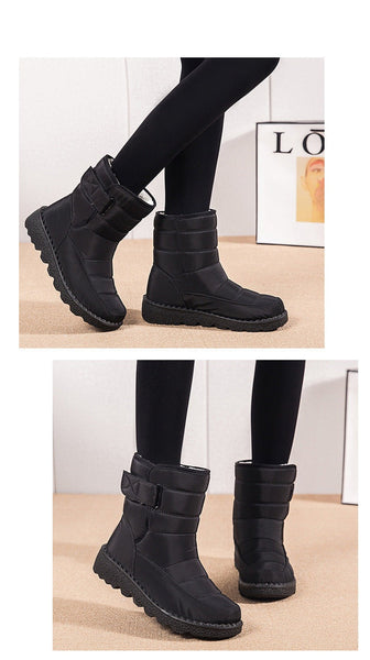 Women's Snow Boots Winter Boots Warm Lined Lace-up Boots Outdoor Non-slip Ankle Boots