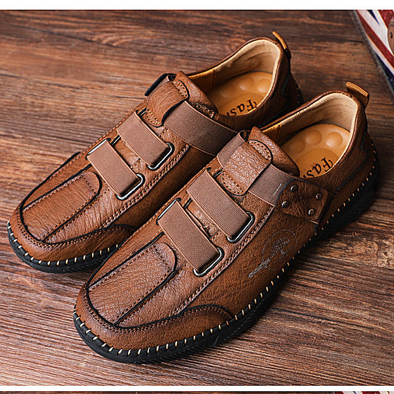 Kaegreel Men's Fashion Casual Loafers Quality Leather Flats Moccasins Shoes Comfortable Driving Shoes