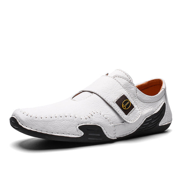Kaegreel Herrenhandheft Lederhakenschleife Weiche lässige Fahrschuhe