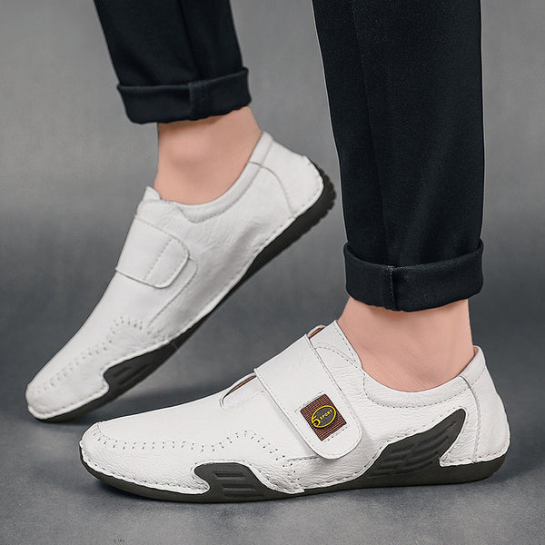 Kaegreel Herrenhandheft Lederhakenschleife Weiche lässige Fahrschuhe