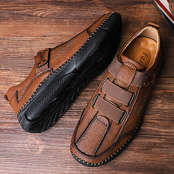 Kaegreel Men's Fashion Casual Loafers Quality Leather Flats Moccasins Shoes Comfortable Driving Shoes