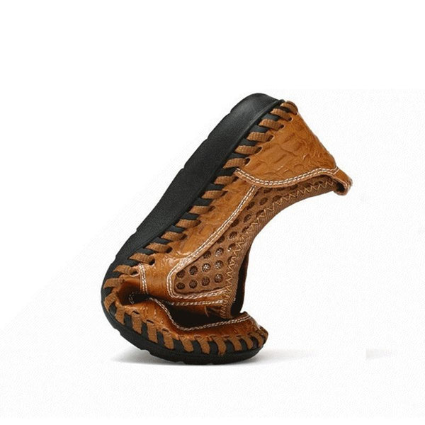 Kaegreel Hombre Costura Honeycomb Malla de malla Mocasines suaves transpirable Zapatos casuales al aire libre
