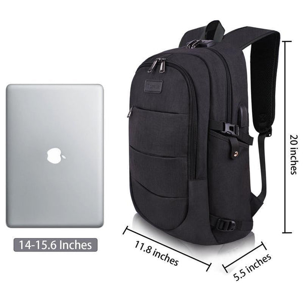 Theft-proof waterproof business computer backpack with a large capacity