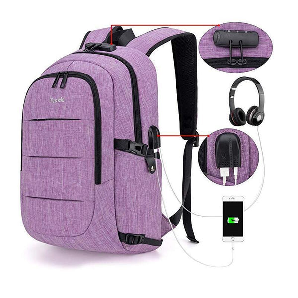 Theft-proof waterproof business computer backpack with a large capacity