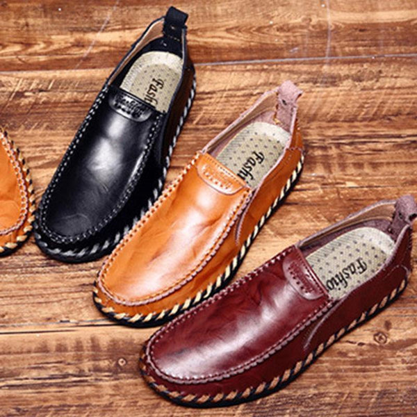 Kaegreel Men's Casual New Sets Feet Business British Trend Leather Shoes